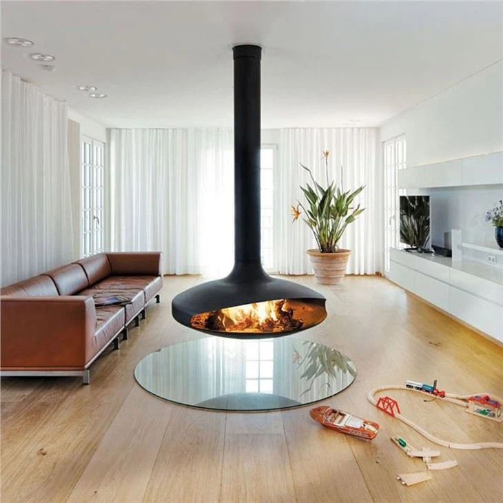 Interior Hanging Fireplace