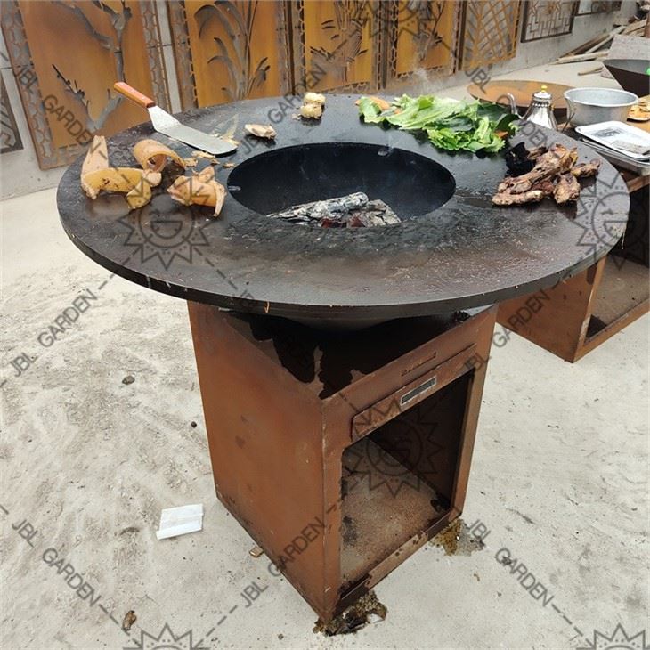 Metal Corten Steel Bbq Grill