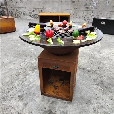 ラストコルテンスチールブラセロバーベキューグリル
