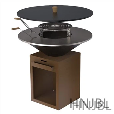 コルテン バーベキュー グリル