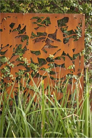 コルテン鋼ガーデンスクリーンパネル