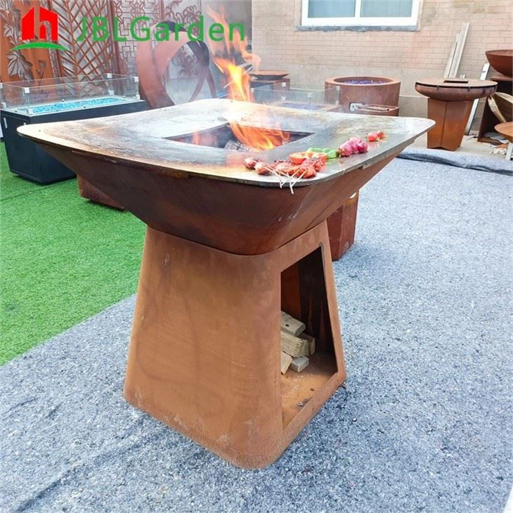 Barbeque On Fire