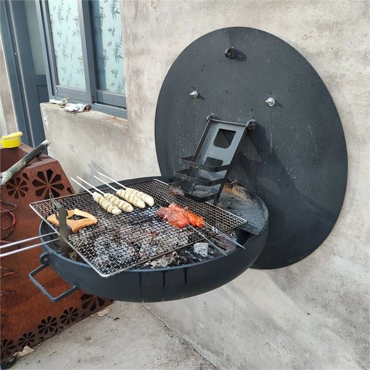 Wall Mounted Round BBQ