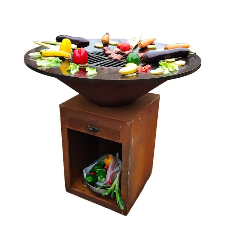 BBQ Grill Of Corten Steel