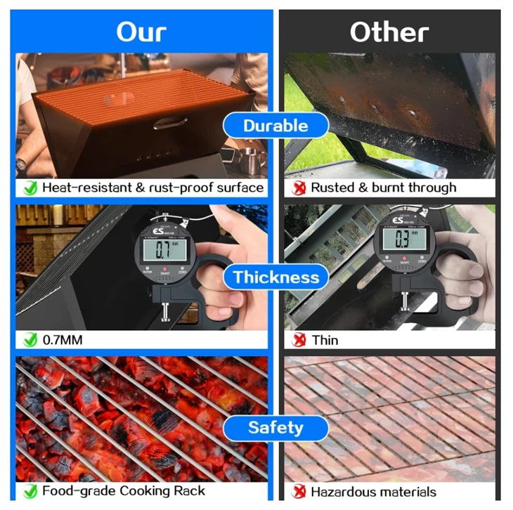 BBQ Grill Of Corten Steel