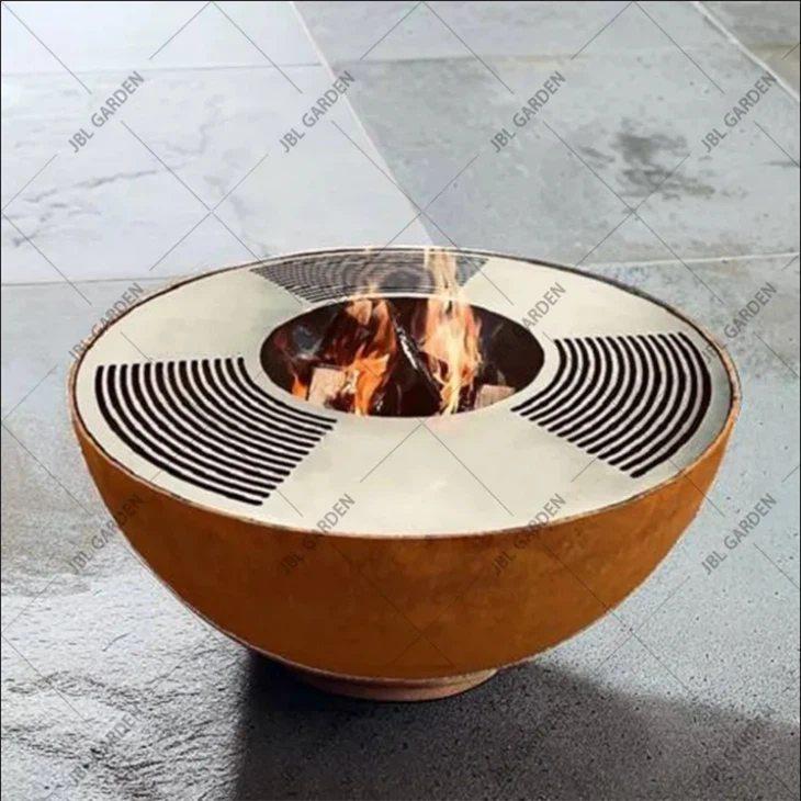 BBQ Grill Of Corten Steel