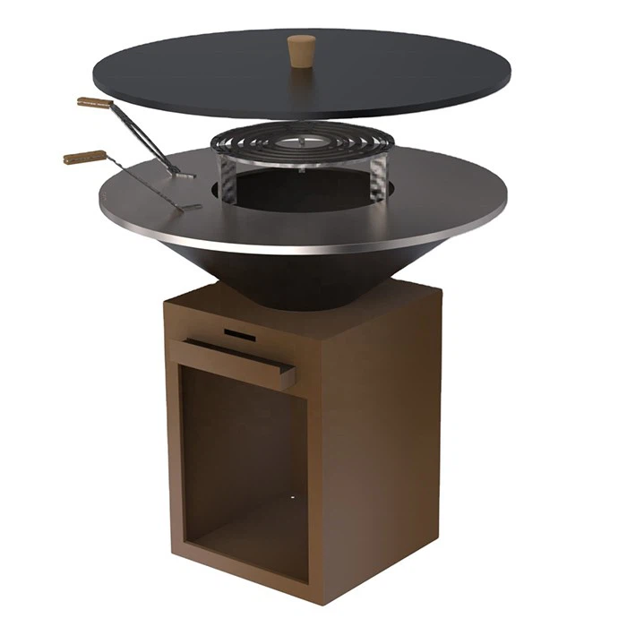 BBQ Grill Of Corten Steel