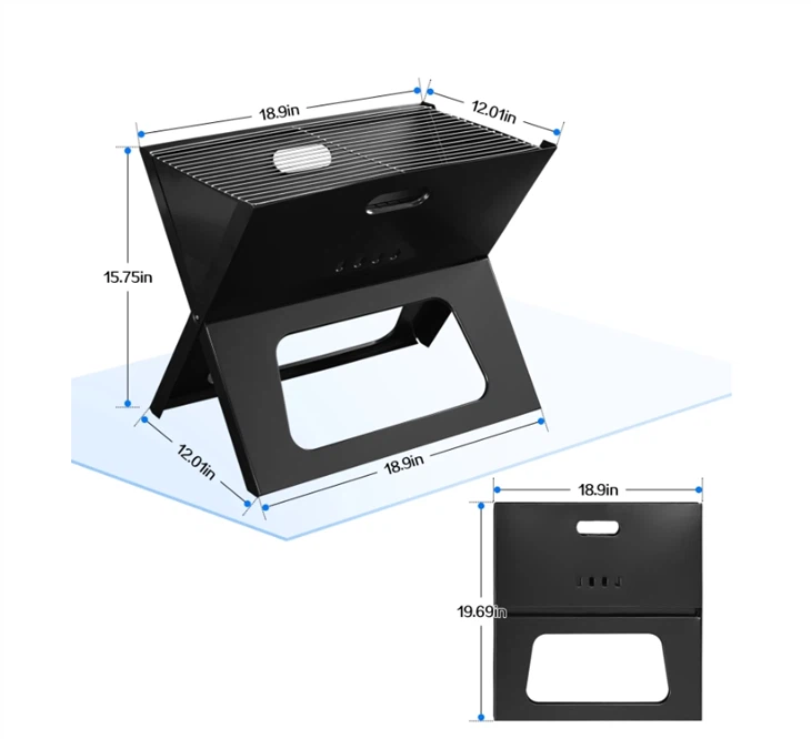 BBQ Grill Of Corten Steel