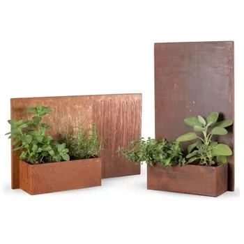 Corten Steel Living Wall Planters