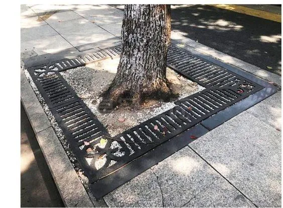 Custom Cast Iron Corten Steel Tree Grilles