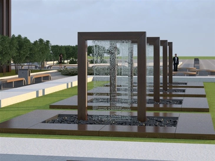 Garden Corten Steel Water Fountain