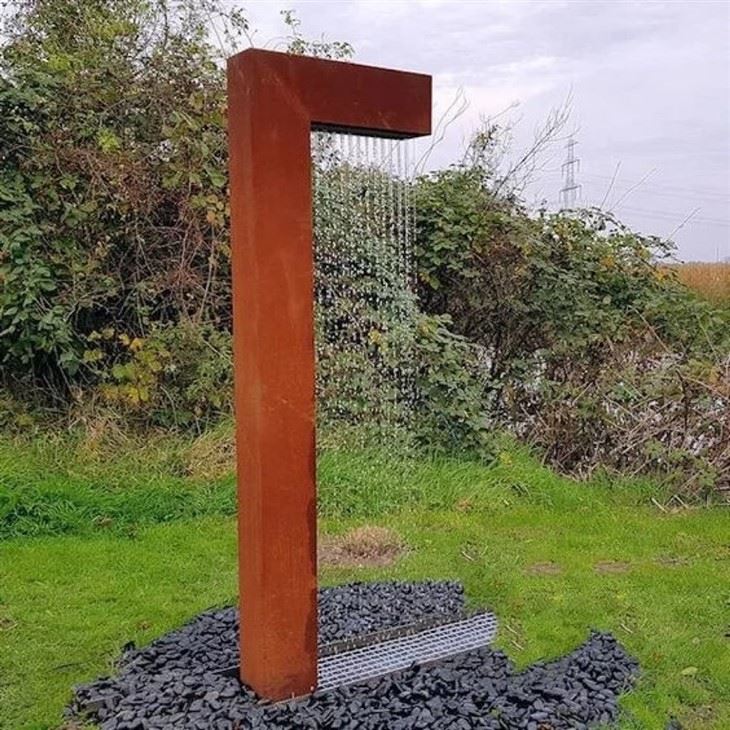 Garden Corten Steel Water Fountain