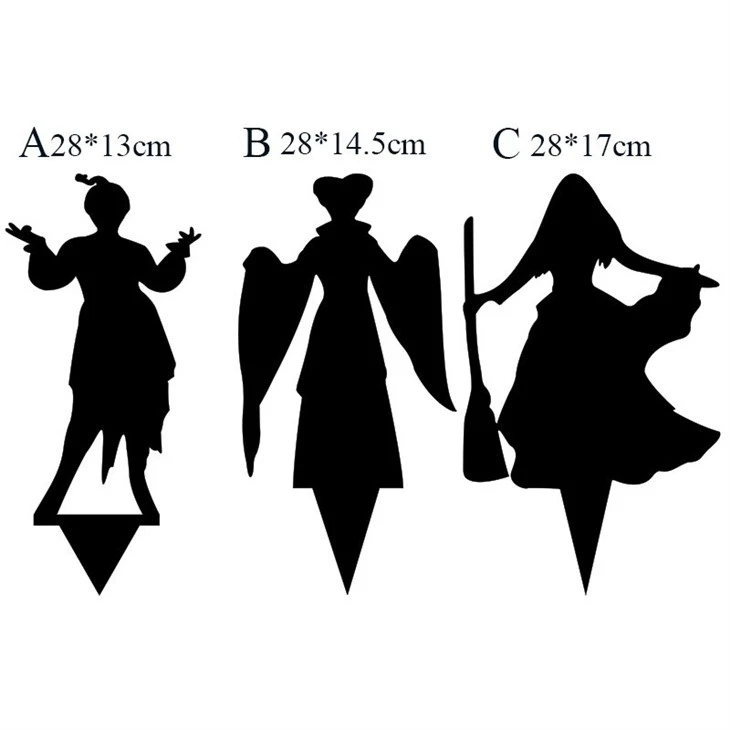 Witch Silhouette Yard Sign