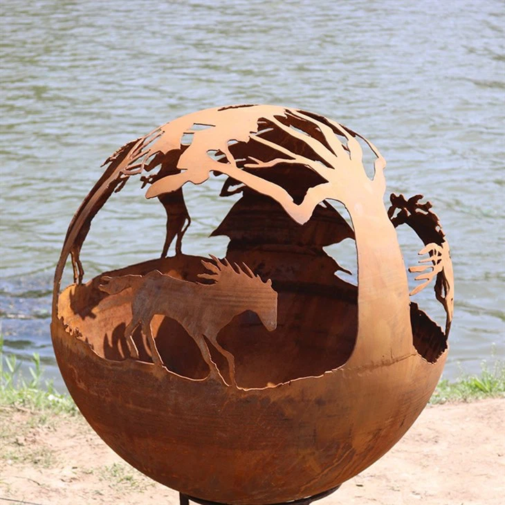 Laser Cutting Fire Sphere