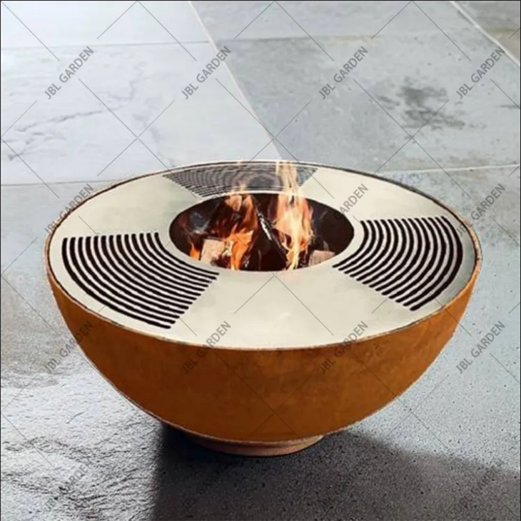 Rusty BBQ Grill Of Corten