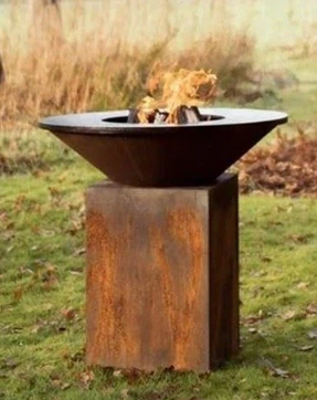 スチールラウンドBBQグリルファイヤーピット